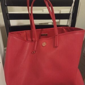 Tory Burch Red Leather Tote